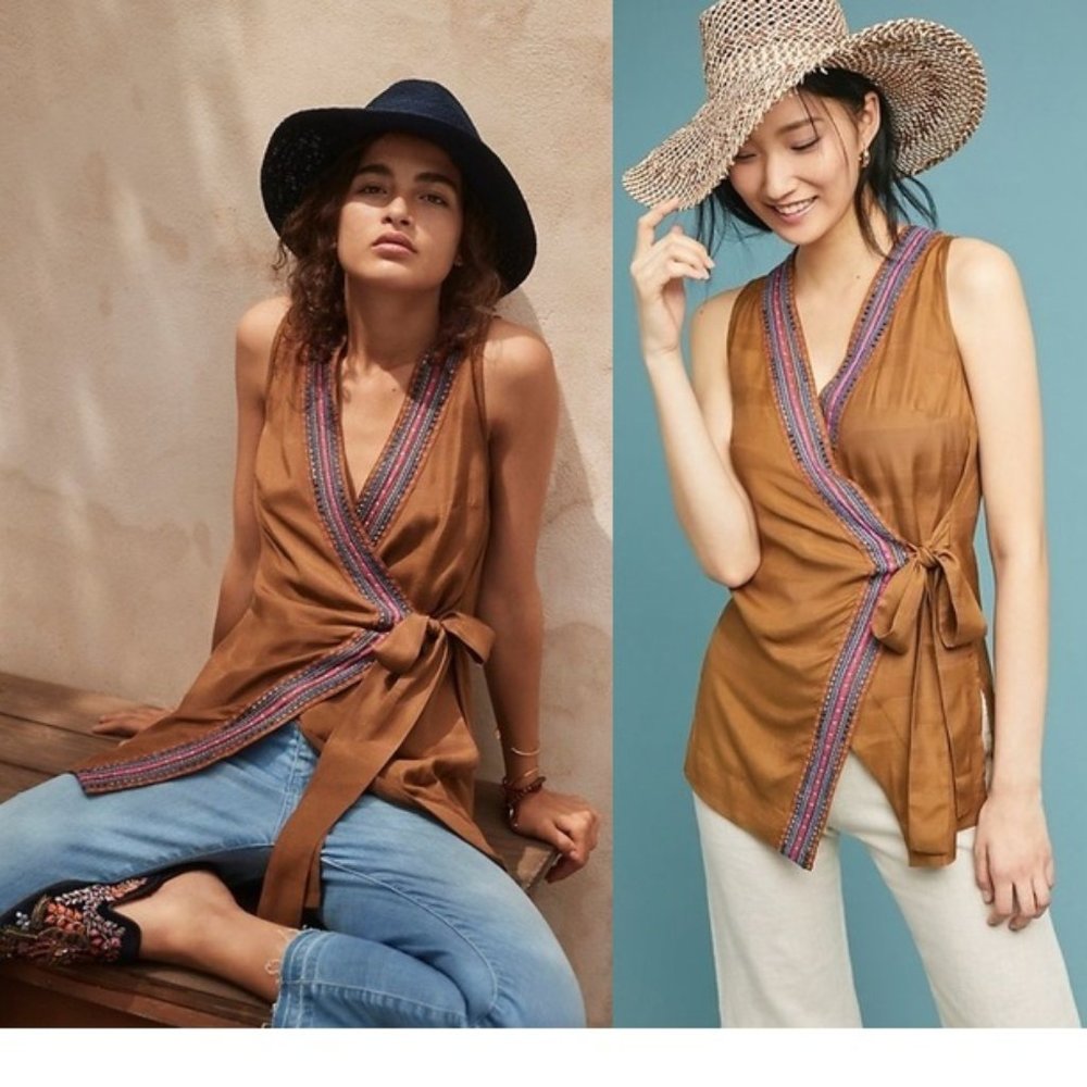 Anthropologie LIVIANA WRAP TUNIC new with tag - Picture 1 of 8